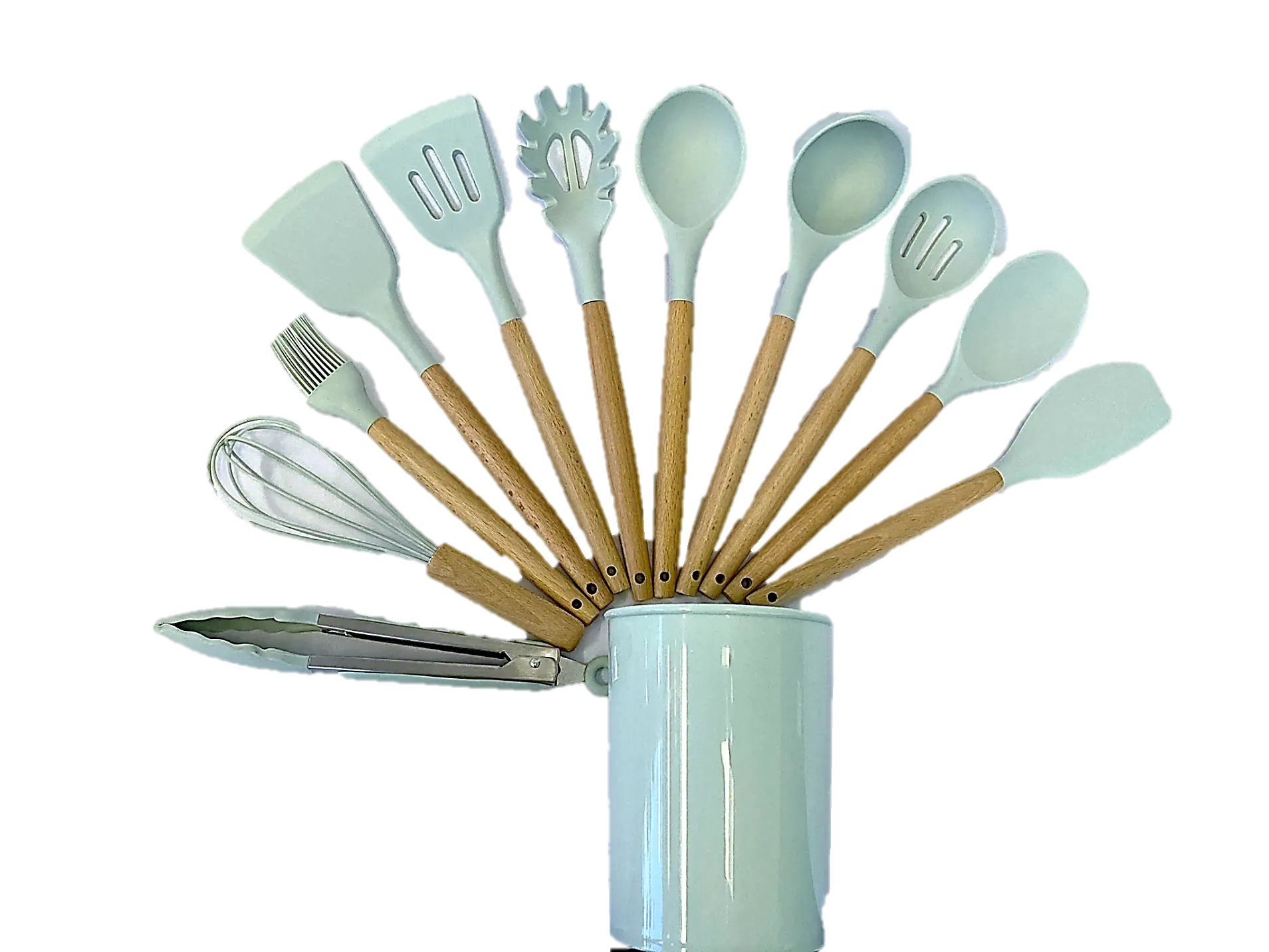 Neware Silicon 12 Piece Kitchen Utensil Set/ Juego de 12 piezas  Utensilios de Siliconia para la cocina