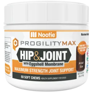 Nootie Progility Max Hip & Joint Soft Chew Supplement for Dogs (60 Soft Chews)