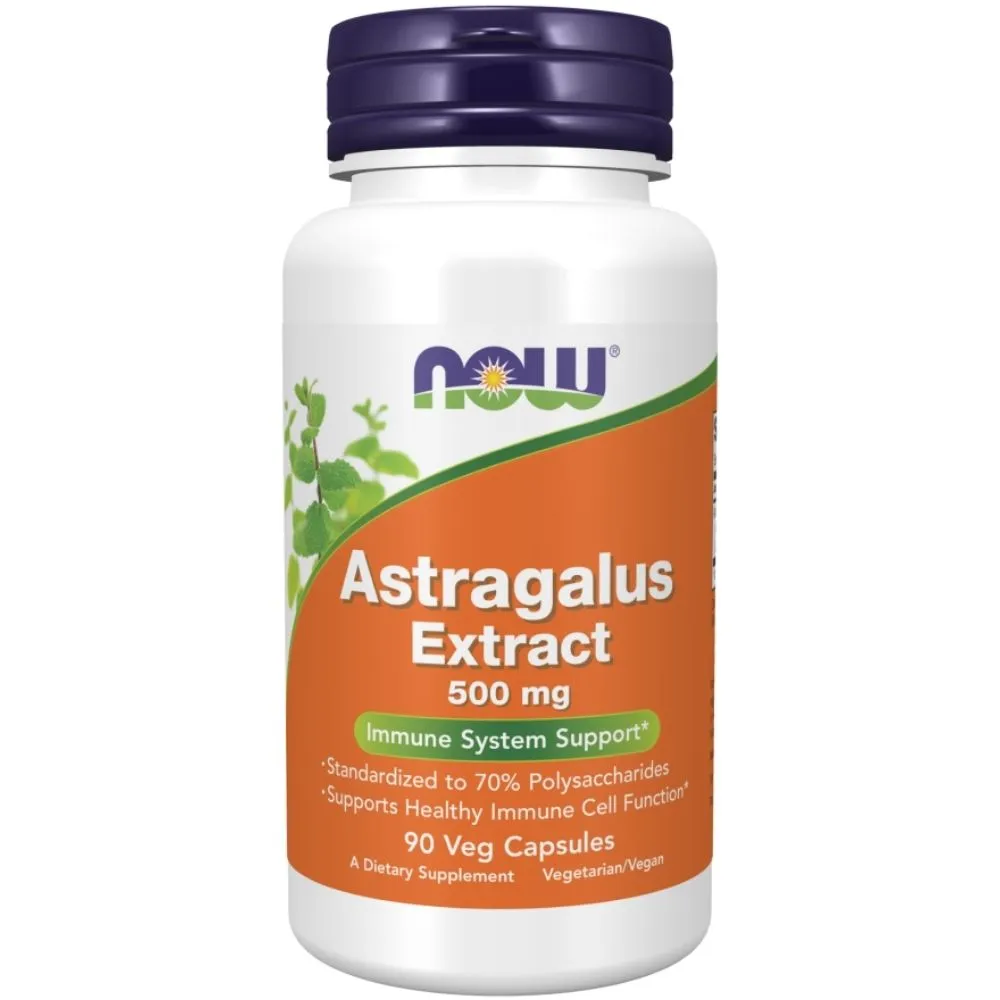 Now Foods Astragalus 70% Extract 500mg 90 Veg Capsules