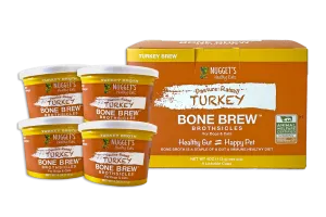 Nugget's Healthy Eats Pasture-Raised Certified Humanely Sourced Turkey Brothsicles Bone Brew for Dogs and Cats