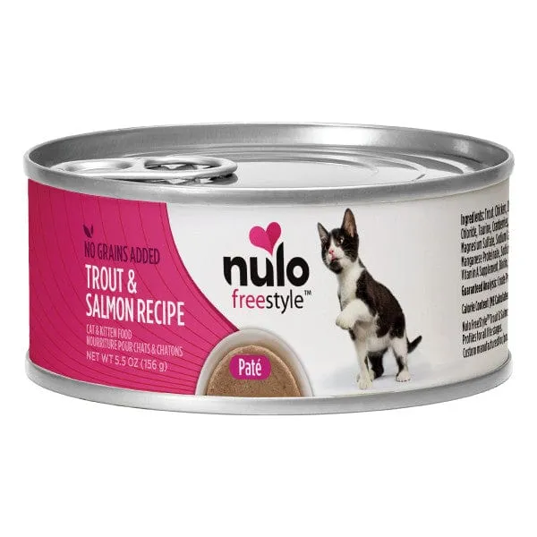 Nulo Freestyle Grain Free Trout & Salmon Recipe Canned Cat Food, 5.5oz