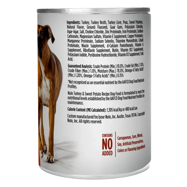 Nulo FreeStyle Grain Free Turkey and Sweet Potato Recipe Canned Dog Food