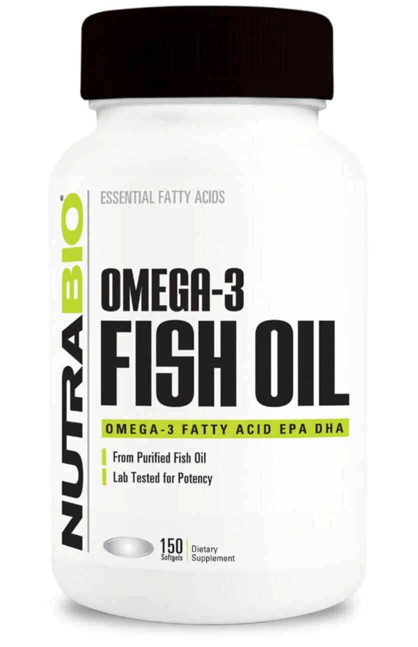 NutraBio- Omega3 Fish Oil 150 Softgels