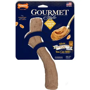 Nylabone Gourmet Style Strong Chew Stick Dog Chew Toy Peanut Butter X-Large