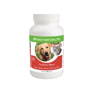 Only Natural Pet Probiotic Blend Digestive Support Capsules For Dogs and Cats