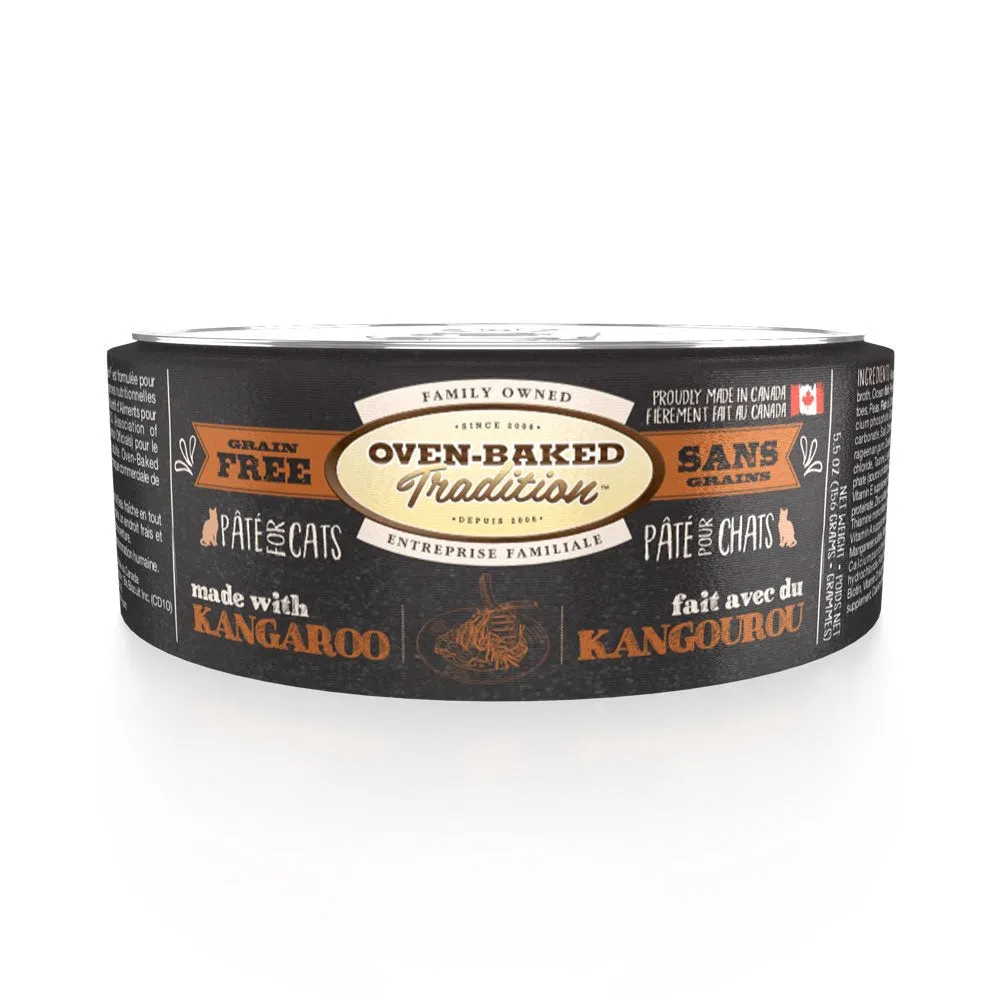 Oven-Baked Tradition Kangaroo Pate Grain-Free Canned Cat Food 5.5oz