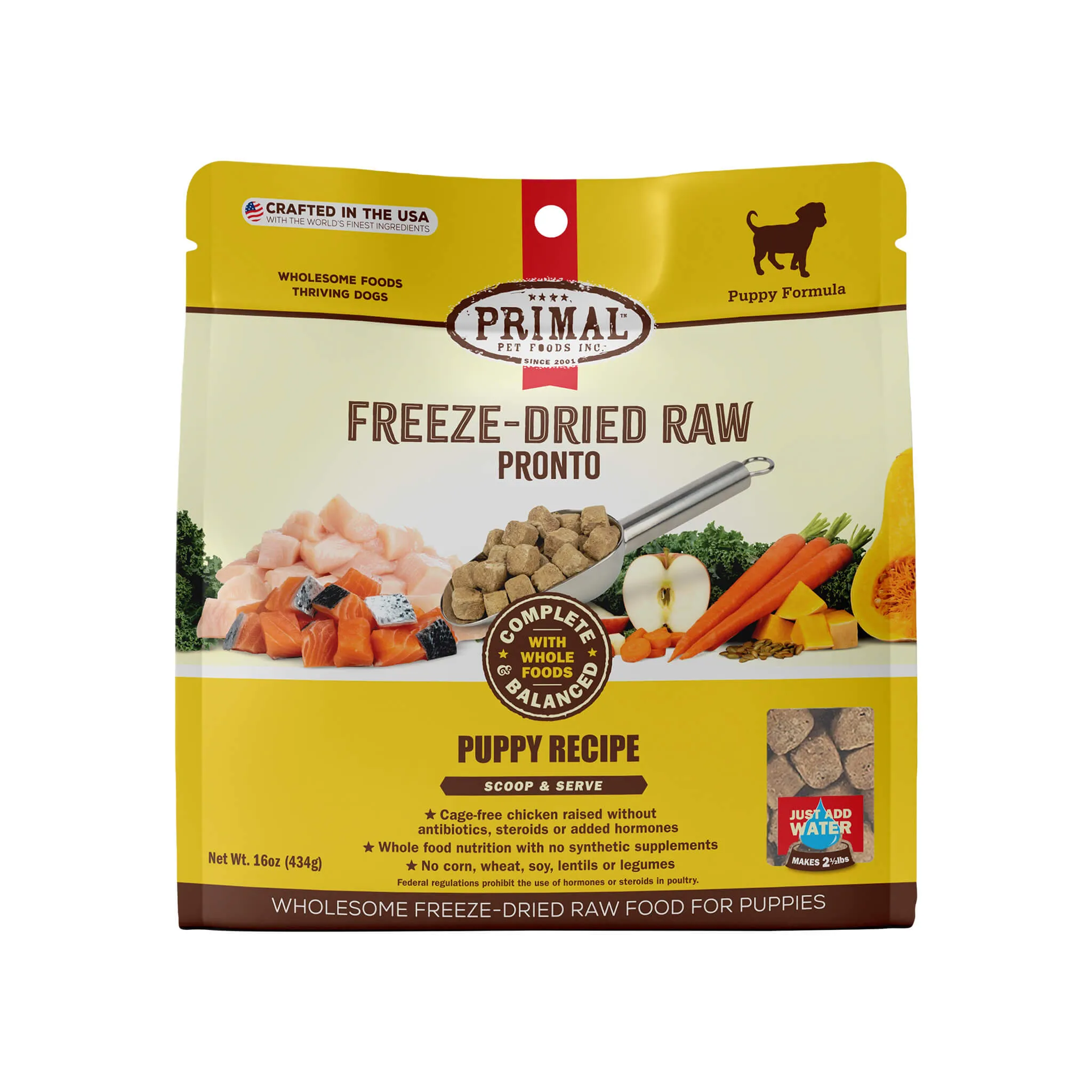 Primal Pet Foods Pronto Freeze-Dried Raw Puppy Food