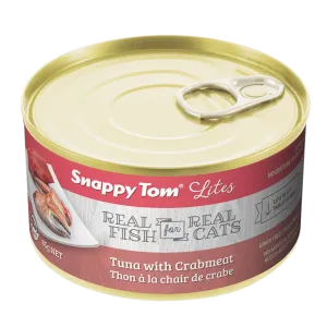 Snappy Tom Wet Cat Food Lites Tuna With Crabmeat