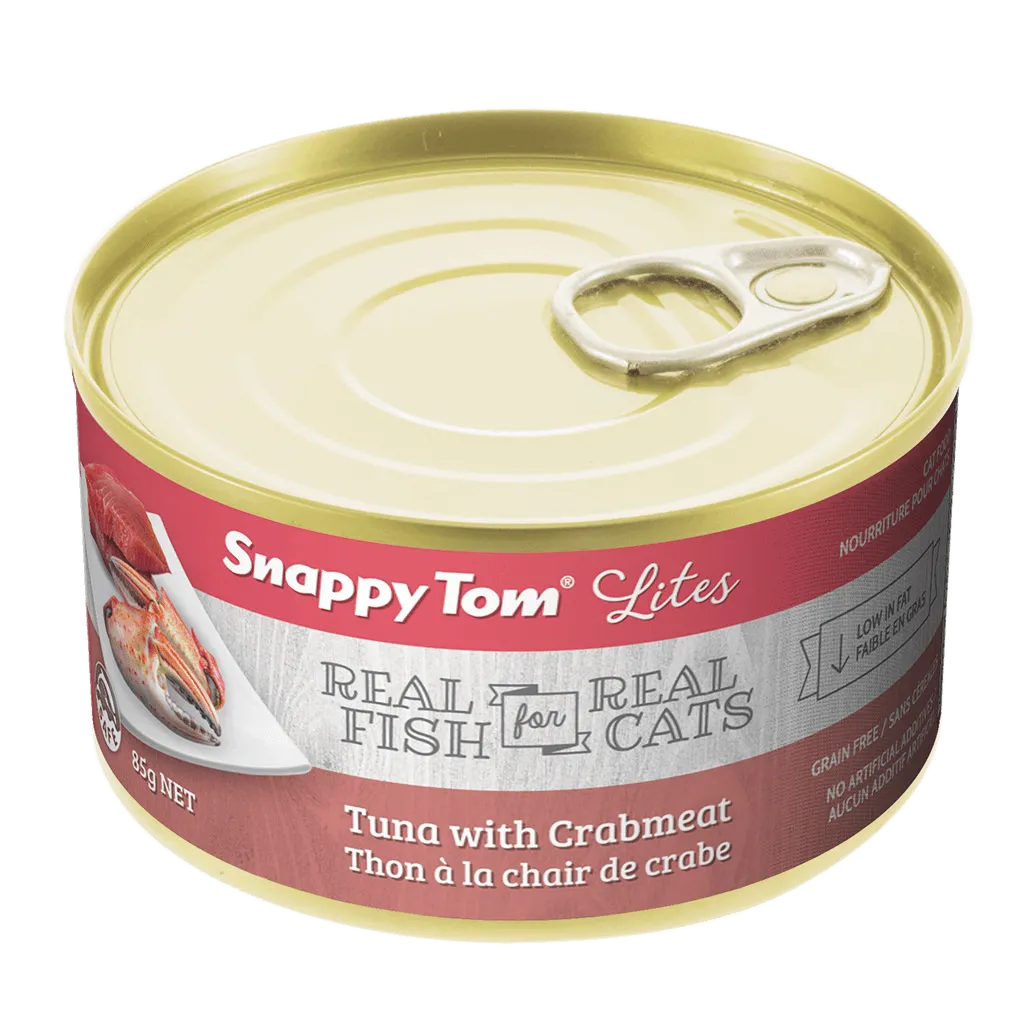 Snappy Tom Wet Cat Food Lites Tuna With Crabmeat