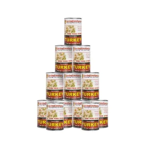 Survival Cave Ready-to-Eat Canned Turkey Food Storage 14.5 oz - 12 cans (60 servings)