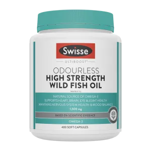 Swisse Ultiboost Odourless Wild Fish Oil High Strength 1500mg