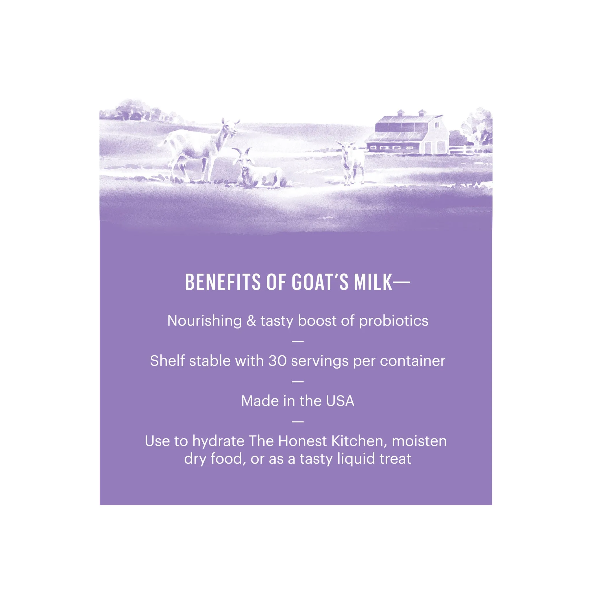 The Honest Kitchen Daily Boosters Instant Goat's Milk 5.2 oz