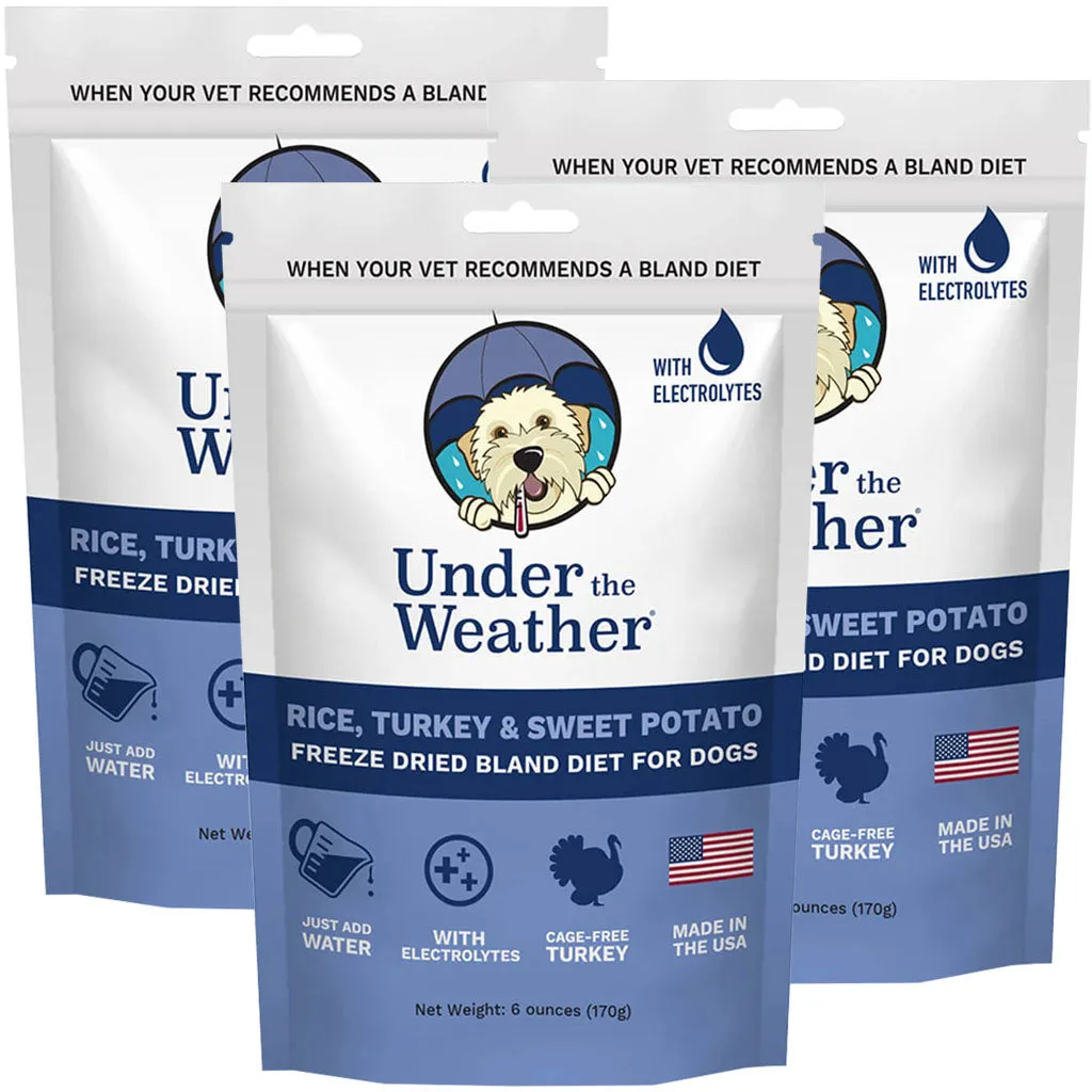 Under the Weather Rice, Turkey & Sweet Potato Freeze Dried Bland Diet for Dogs, 6-oz