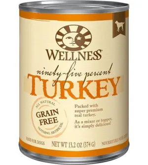 Wellness 95% Grain Free Turkey Mixer & Topper Wet Dog Food